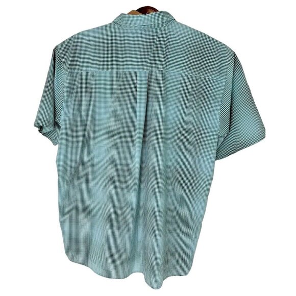 Patagonia Green Plaid Short Sleeve Button Up Shirt Pocket Collared Men's XL - Picture 4 of 7